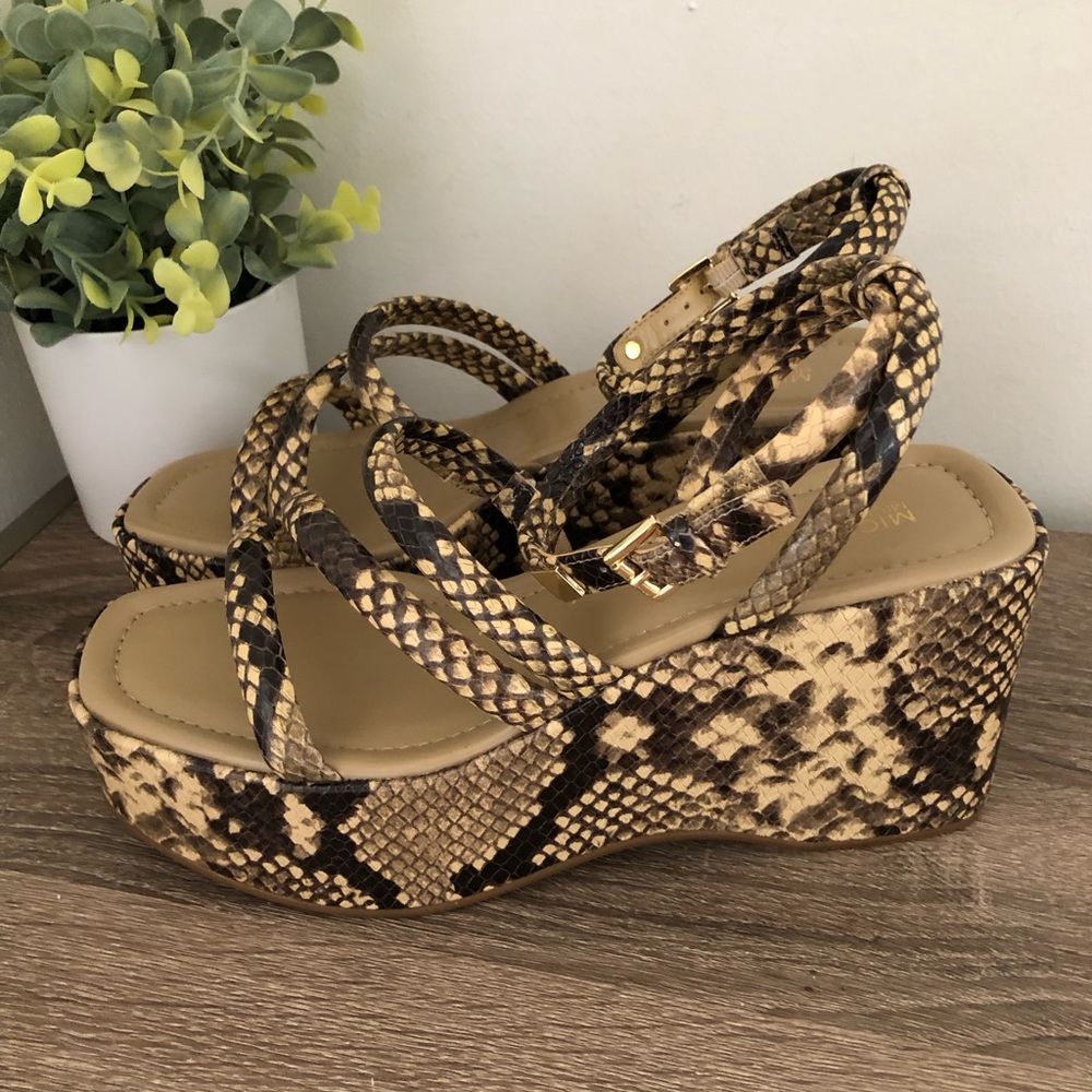 Michael Michael Kors Hazel Wedge Platform Sandal Women Size 7.5